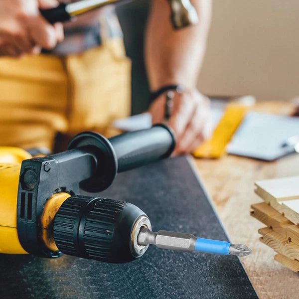 12pcs 1/4'' Hex Shank Magnetic PH1 Screwdriver Drill Bit Anti-slip Hand Tool Set