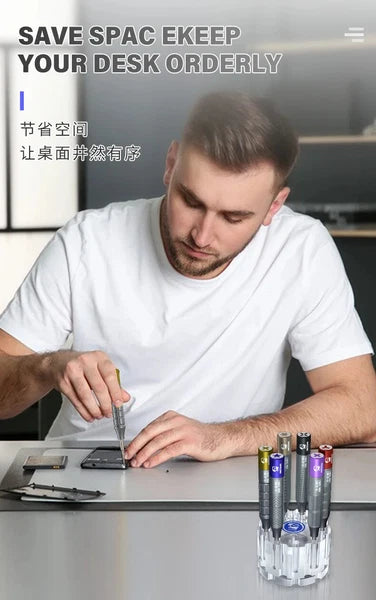 7 in1 Mechanic Screwdriver Set with Storage Precision Repair Disassembly Tools