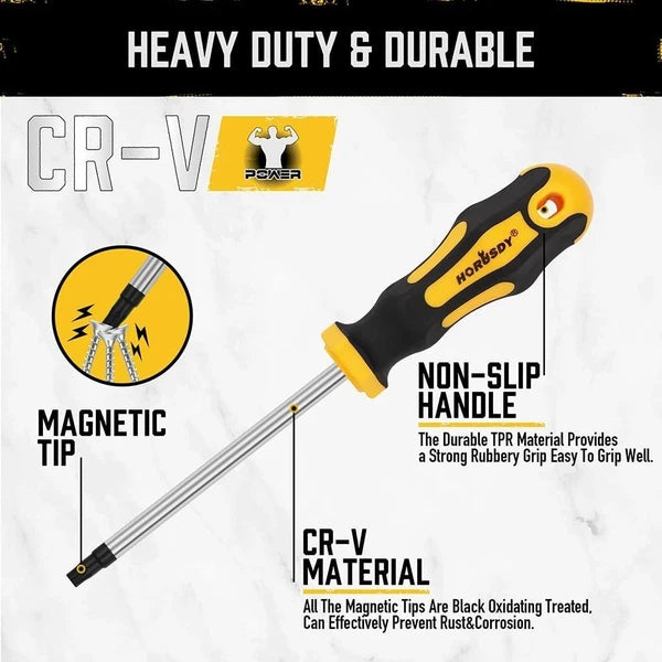 13-Piece Magnetic Torx Screwdriver Set | Ergonomic Handles & Rust-Proof