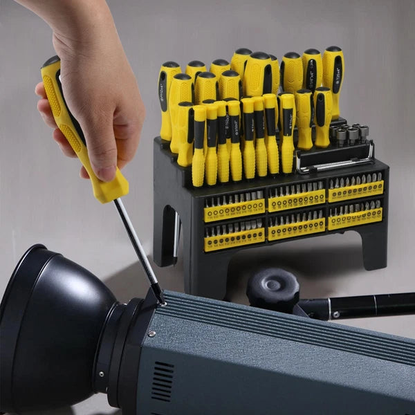 100pc Multi-Tool Screwdriver Set w/ Stand for Home Repair & DIY
