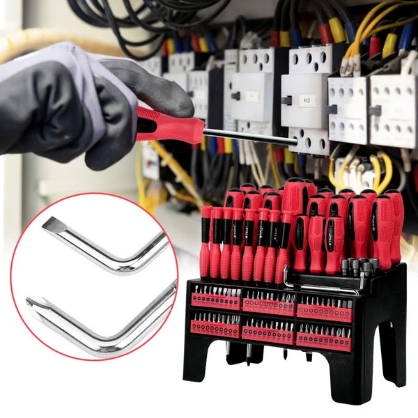 100pc Multi-Tool Screwdriver Set w/ Stand for Home Repair & DIY