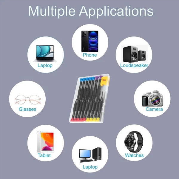 18PCS Mini Precision Screwdriver Set With Case, Lengnoyp Small, 4-color