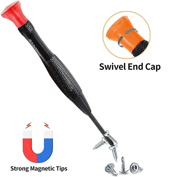 18 Pcs Magnetic Small Screwdrivers for Repairing Computer Eyeglasses Watch