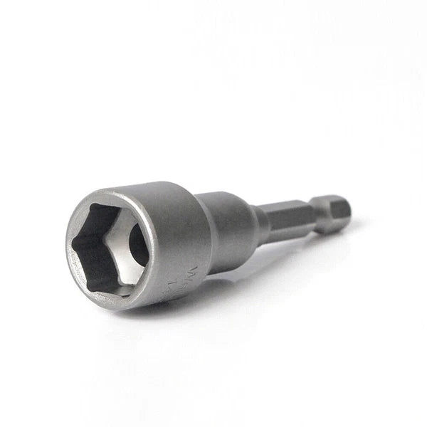 Shank Nut Driver Bit Set Hex Magnetic Metric Socket Impact Drill 3mm-24mm 1/4"