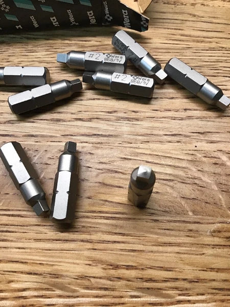 Wera Series 1 868/1 V Special Design Bit, Square # 2, 1/4" Drive Pack of 10.AA-5