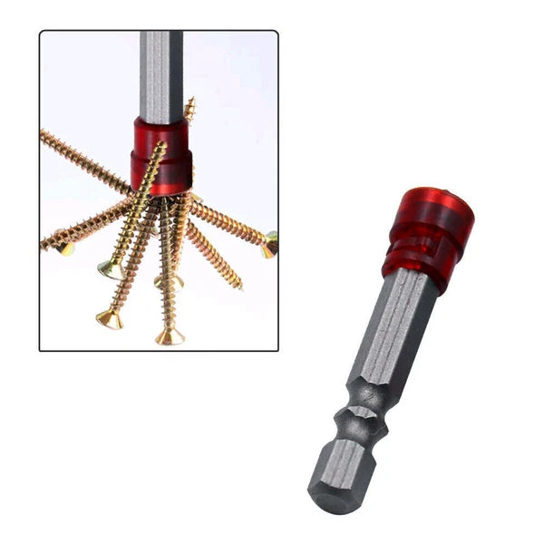 1/4" Cross Magnetic Screwdriver Bit PH2 Hex Shank Screwdriver Holder Ring Tool