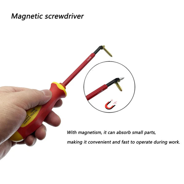 7Pcs Screwdriver Set Phillips Flat Slotted Electrician Multi-purpose Insulated