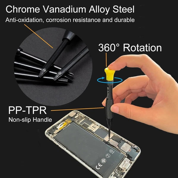 18PCS Mini Precision Screwdriver Set With Case, Lengnoyp Small, 4-color