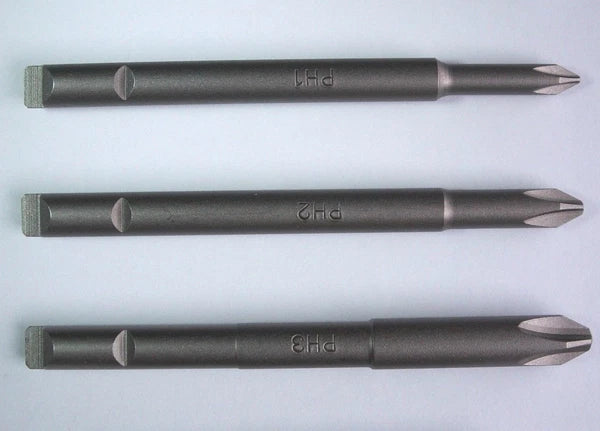 STANLEY YANKEE 131B - SET OF 3 SCREWDRIVER BITS PHILLIPS PH CROSS HEAD 1, 2, 3