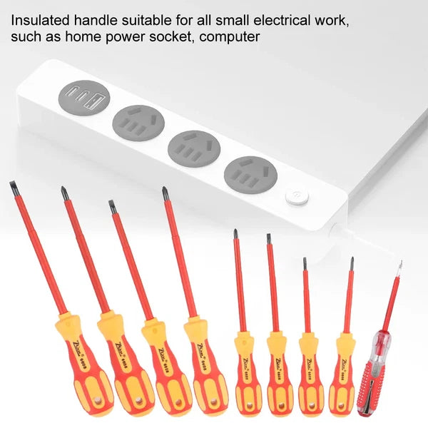 Screwdriver Set Insulated Phillips Slotted Bits Electrician for Hand Tools