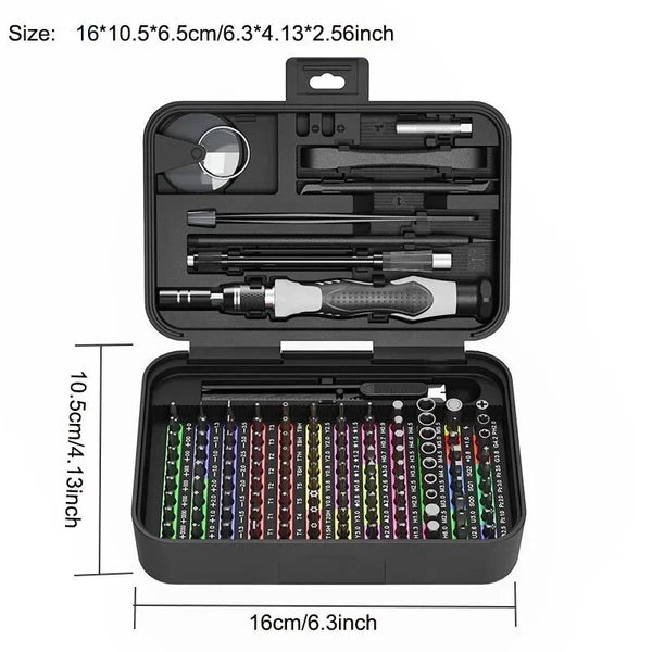 Multifunctional132 in1 Phillips Slotted Screw Bit Kit Precision Screwdriver Set