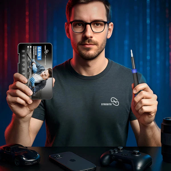 Small Precision Screwdriver Set 64-piece with Torx, Triwing, Pentalobe, Elect...