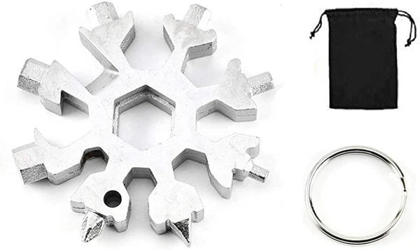 18 in 1 Snowflake Multi Tool Stainless Portable Steel Multi-Tool for Outdoor