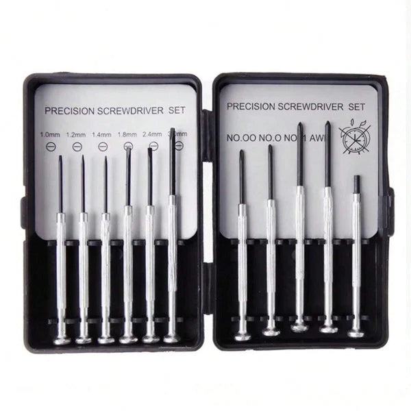 Precision Small Screwdriver Set 11pcs for Phone Watch Laptop Glasses With Pouch