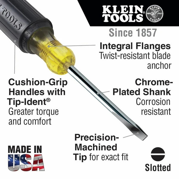 Klein Tools 85442 Screwdriver Set, 1/4 Keystone and #2 Phillips