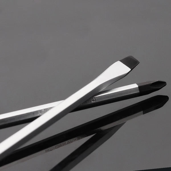 Screwdriver Through-Core Magnetic Tips Phillips Flat Blade Chrome Vanadium Steel