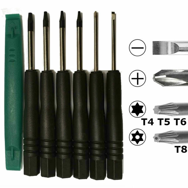 Mobile Repair Magnetic Screwdriver Torx T4 T5 T6 T8H Pry Bar Tool Kit 7pcs Set