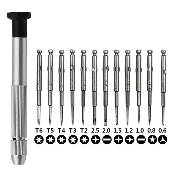 1 Set/13pcs Precision Screwdriver Set Electronics Product Repair Tool Kit with