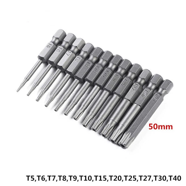 Star shaped Bit Set For Drill And Impact Driver Star Bits Screwdriver Ratchet