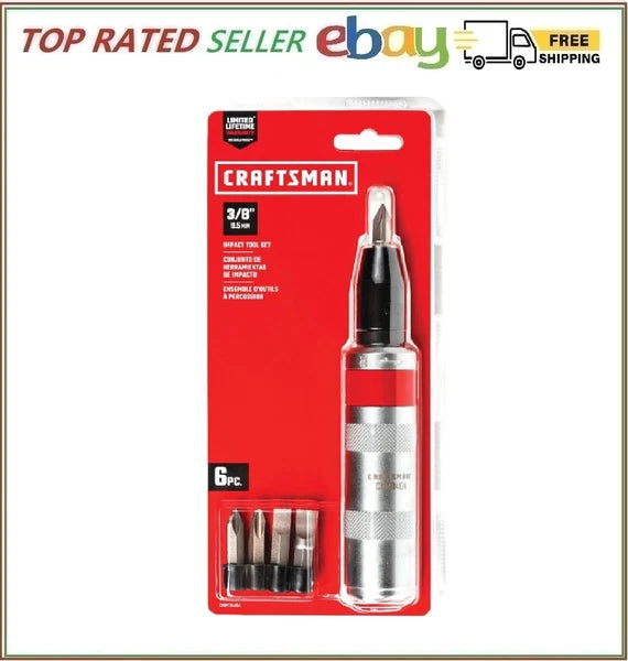 CRAFTSMAN Hand hammer Impact Screw Driver 3/8-Inch Set w bits NEW FAST SHIP