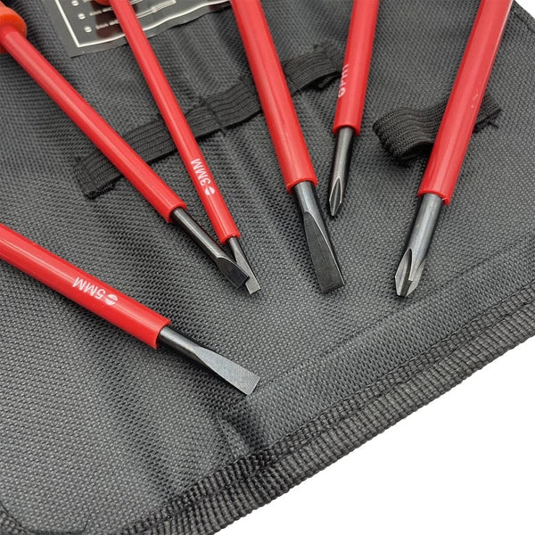 7Pcs Screwdriver Set Phillips Flat Slotted Electrician Multi-purpose Insulated