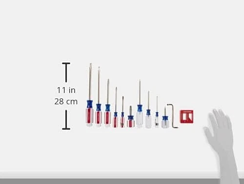 CRAFTSMAN Screwdriver Set Assorted 12 Piece Alloy Steel Satin-Nickel Finish New