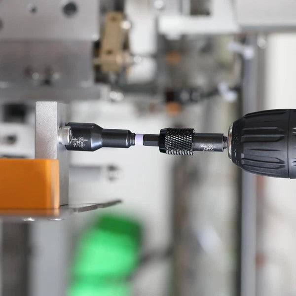 21 PCS Magnetic Nut Driver Set, 1/4" Hex Shank, Metric and SAE, Impact Drill Soc