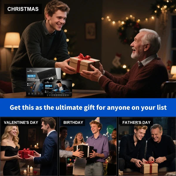 Small Precision Screwdriver Set 64-piece with Torx, Triwing, Pentalobe, Elect...