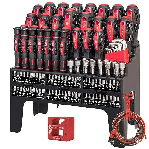 SUNHZMCKP 124-Piece Magnetic Screwdriver set, Includes 124PC Screwdriver Set