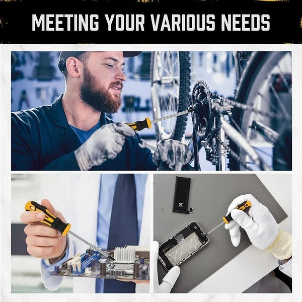 13-Piece Magnetic Torx Screwdriver Set | Ergonomic Handles & Rust-Proof