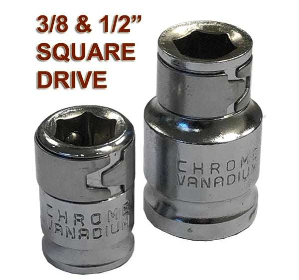 Torx Star Spline Hex Socket Bit Set - 42 Pc, Long & Short - 1/2" & 3/8" Drive