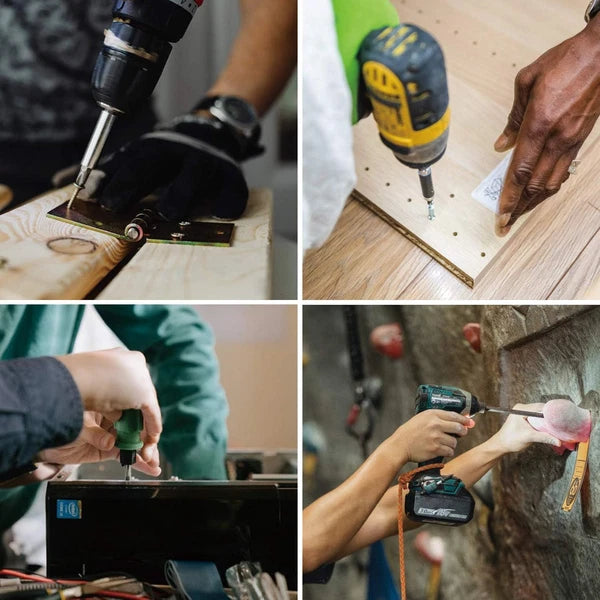 3-In-1 Assorted Long Screwdriver Bit Set Hex Slotted Phillips 10PCS 1/4 Inch He