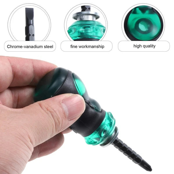 2pcs Dual-Purpose Screwdriver Kit Cross Screwdrivers Straight Screwdrivers Set