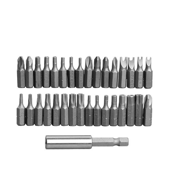 33 Torx Tri Wing Screwdriver Bit Set Tamper Proof Security Torq Hex Star Spanner