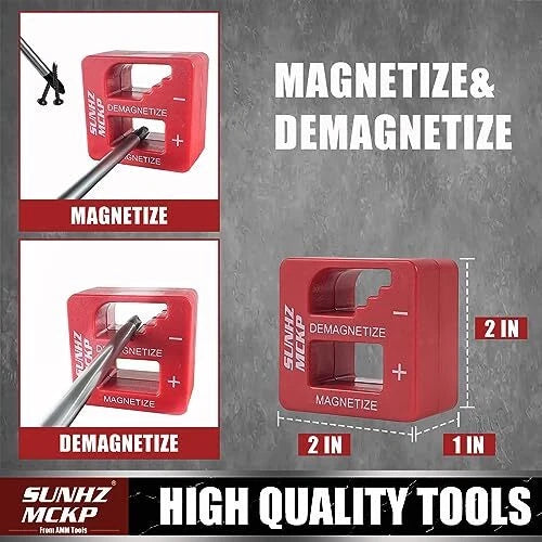 SUNHZMCKP 124-Piece Magnetic Screwdriver set, Includes 124PC Screwdriver Set