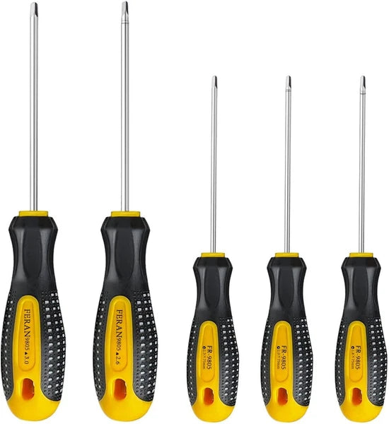 Triangle Screwdrivers Sets 5-Pieces, Magnetic Tip Screwdriver Bit with Nonslip H