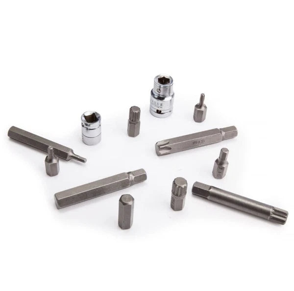 Torx Star Spline Hex Socket Bit Set - 42 Pc, Long & Short - 1/2" & 3/8" Drive
