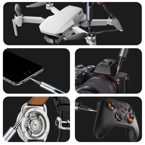 Mini Electric Screwdriver 60 in 1 Electric Precision Screwdriver Set with 55 ...