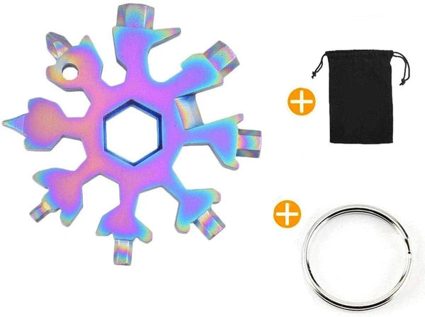 18 in 1 Snowflake Multi Tool Stainless Portable Steel Multi-Tool for Outdoor