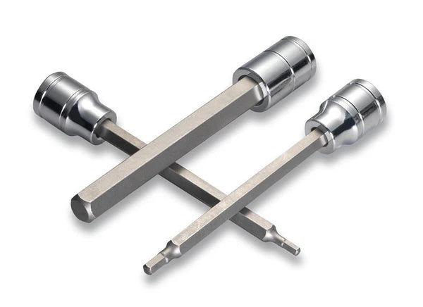 3/8 METRIC and SAE Extra Long Hex Allen Bit Socket Set 14pc w Case