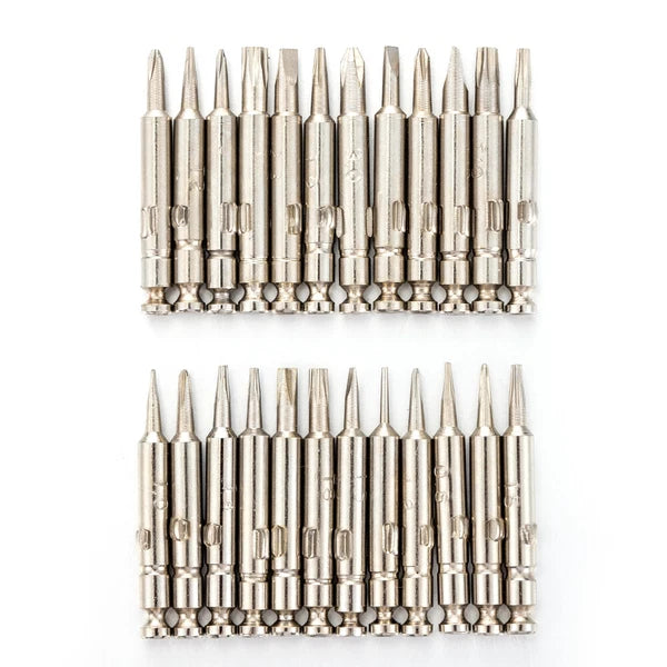 Präzisions Schraubendreher Set 25 tlg. Mini Schlitz und Kreuz Schraubenzieher