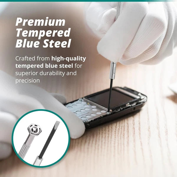 Screwdriver Set, Tempered Blue Steel, Includes Sizes .025", .030", .038", .045"