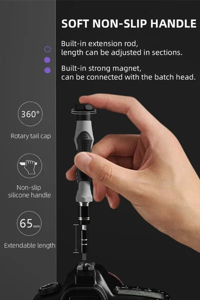 Multifunctional132 in1 Phillips Slotted Screw Bit Kit Precision Screwdriver Set