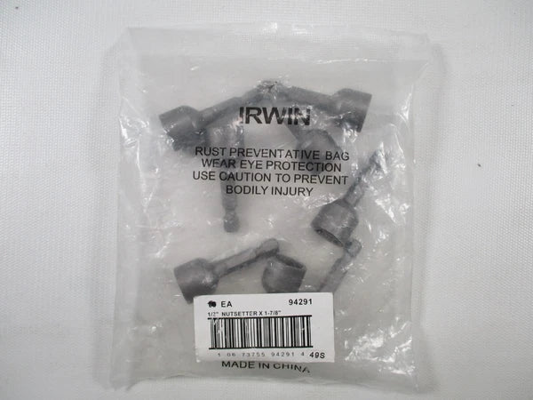 Lot of 7 Irwin 94291 1/2" Nutsetter x 1-7/8" NEW