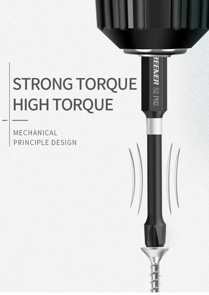 2 pcs  6" Inch Phillips PH # 2 Power Impact Bit Industrial 1/4 Hex Strong Magnet