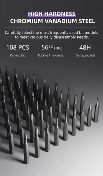 Multifunctional132 in1 Phillips Slotted Screw Bit Kit Precision Screwdriver Set