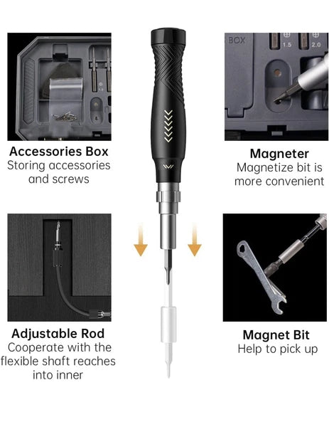 145 Screwdrivers Mobile Phone iPhone Laptop MacBook Screen RAM Repair Tool Kit