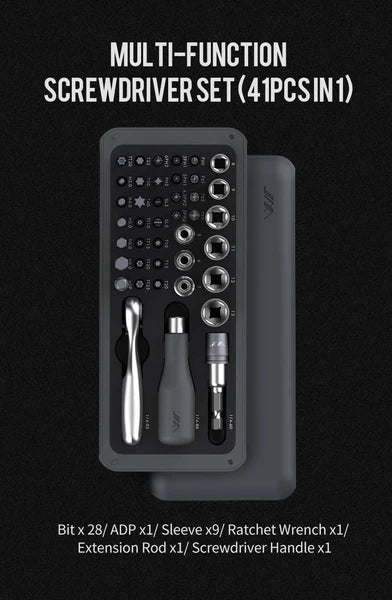 41IN1 Screwdriver Set S2 Magnetic Bits Ratchet Wrench Screwdrivers Kit DIY Tools