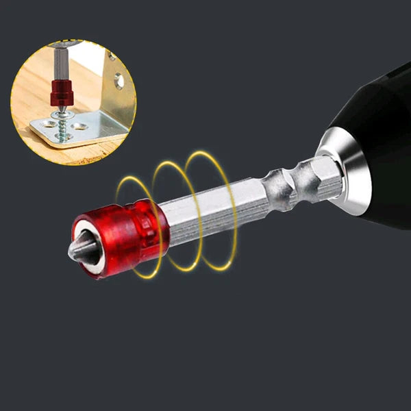 1/4" Cross Magnetic Screwdriver Bit PH2 Hex Shank Screwdriver Holder Ring Tool