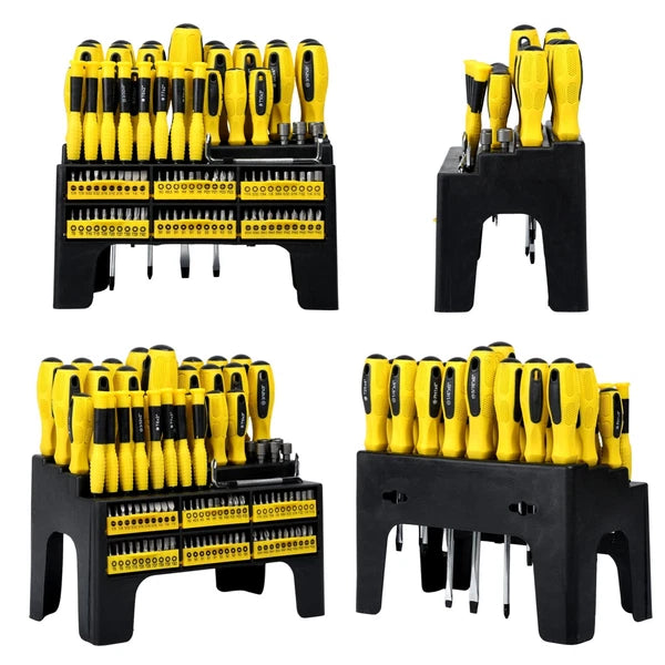 100pc Multi-Tool Screwdriver Set w/ Stand for Home Repair & DIY